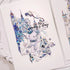Journal decoration using Bear’s Journey PET tape with pastel blue clouds and dreamlike bear motif - Miouva