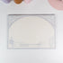 Horizontal lined Bellflower B5 notepad page with blue floral frame - Miouva