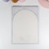 Vertical grid Bellflower B5 notepad page featuring hand-drawn bellflower motif - Miouva