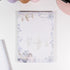 Blooming Days A5 Notepad variant with watercolour forget-me-not flowers in soft blue tones and elegant layout - Miouva