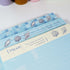 Close-up of seashell and ocean-inspired header design on Summer Beach notepad - Miouva