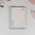 Petal Postmark variant of Butterfly and Flower A6 notepad with vintage butterfly stamp design - Miouva