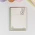 A6 notepad with butterfly border and classic check pattern design - Miouva