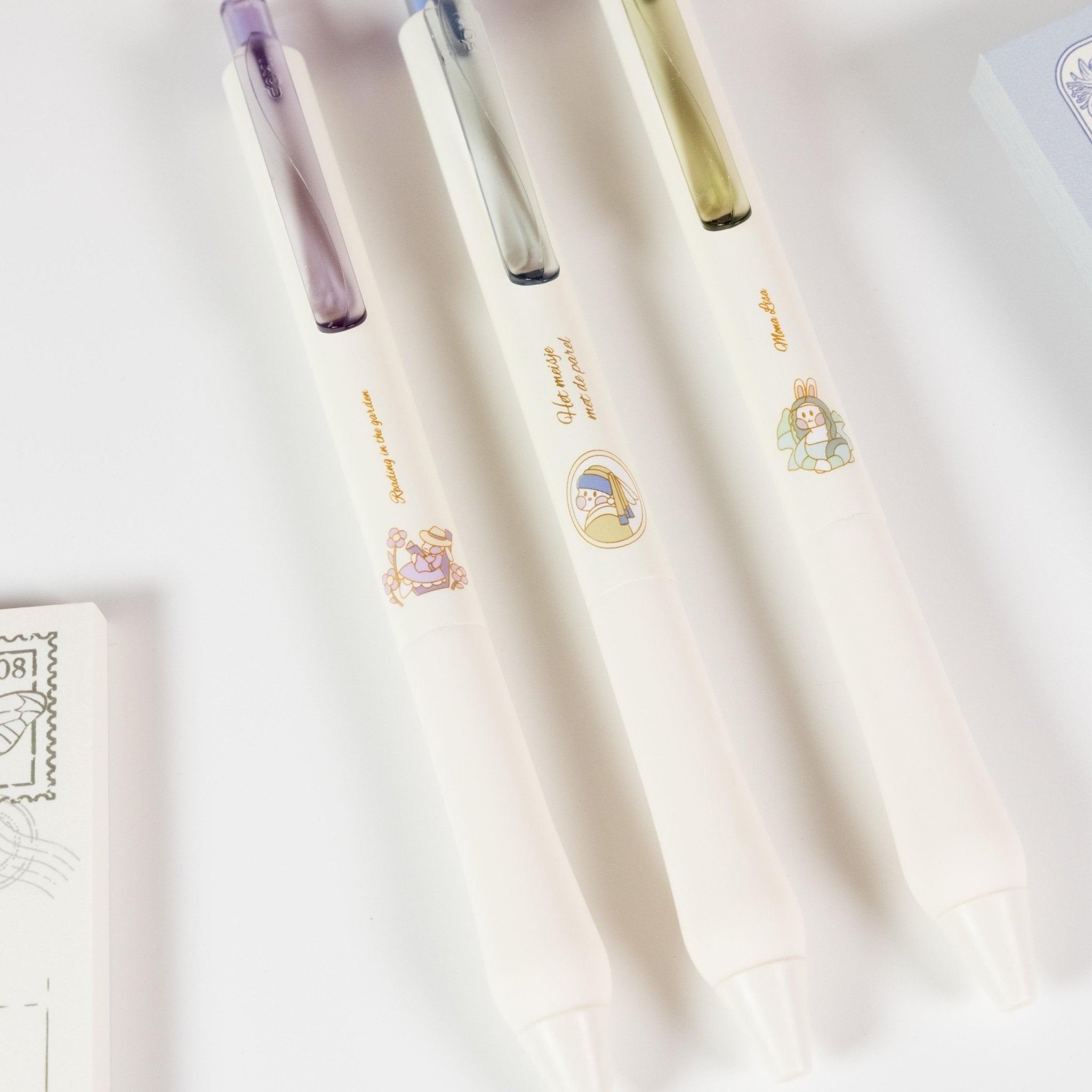 Classic Art Bunny Gel Pen 0.5mm Black - Miouva
