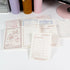 Lilith’s Stamp Memo Pad with hand-drawn illustration and three-section tear-off design in cream tones - Miouva