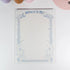 Vertical grid variant of Morning Glory B5 notepad featuring hand-drawn morning bloom design - Miouva