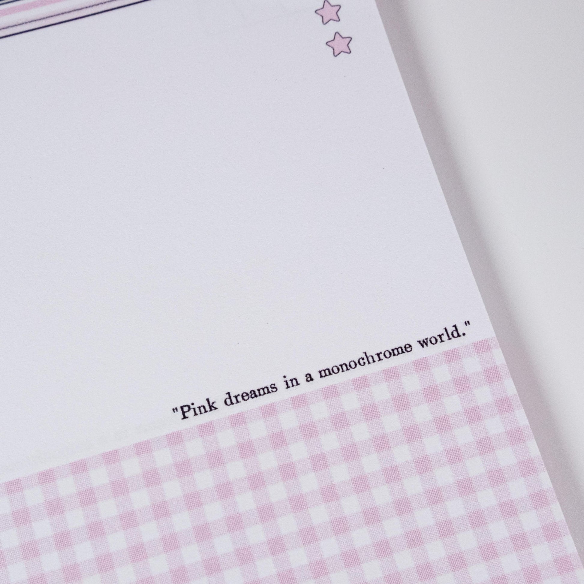 Close-up of Pink & Ink Planner Refills highlighting smooth FSC paper texture and elegant black-pink printing - Miouva