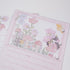 Close-up of Pink Primrose Notepad showing delicate primrose illustration and smooth FSC-certified 120gsm paper - Miouva
