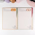 Vintage Train Postage Notepad variant featuring yellow and green hues with nostalgic postage and train artwork - Miouva