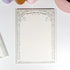Vertical grid variant of Yuzu Blossom B5 notepad featuring hand-drawn yuzu flower motif - Miouva