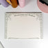 Close-up of Yuzu Blossom B5 notepad, floral line art, and paper texture - Miouva