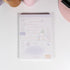 Little Chirp A6 Notepad featuring hand-drawn bird and Bordeaux wine theme in warm red tones - Miouva