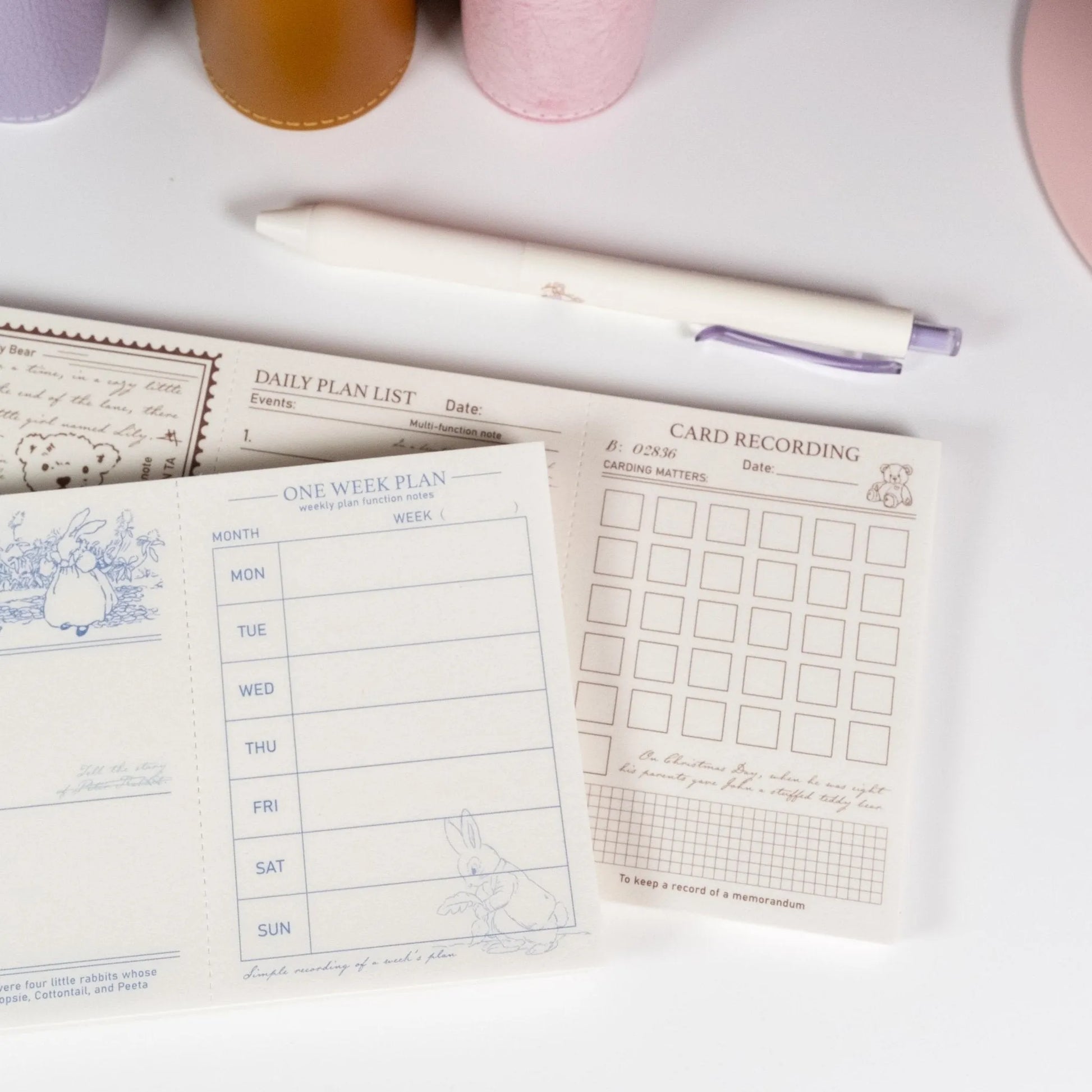 Close-up of Lilith’s Stamp Memo Pad highlighting perforated tear lines and hand-drawn artwork details - Miouva